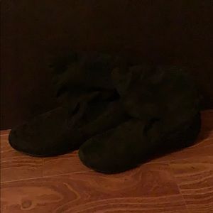 Black Suede Booties